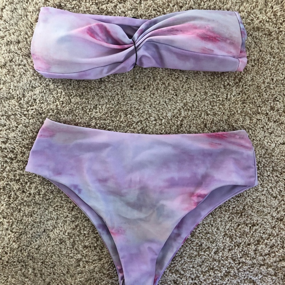 Pink Sunset Bandeau Bikini